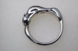 シルバー　猫　指輪